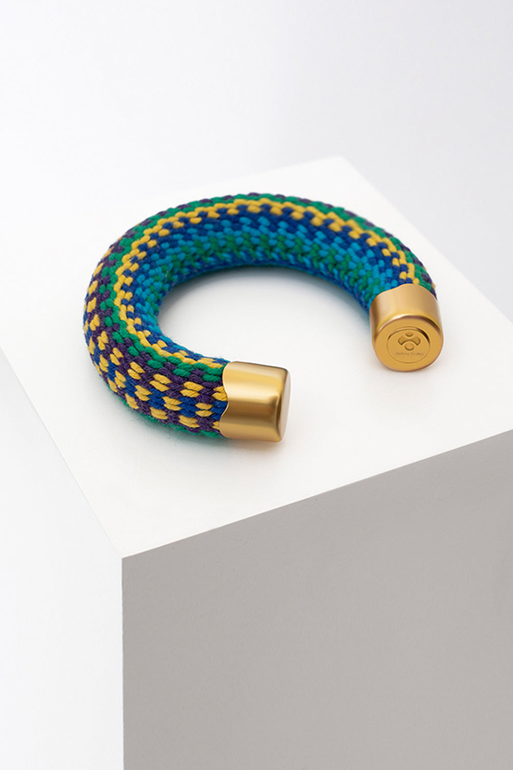 Thick Artisan Round Bracelet - Luxury Textured Statement Piece