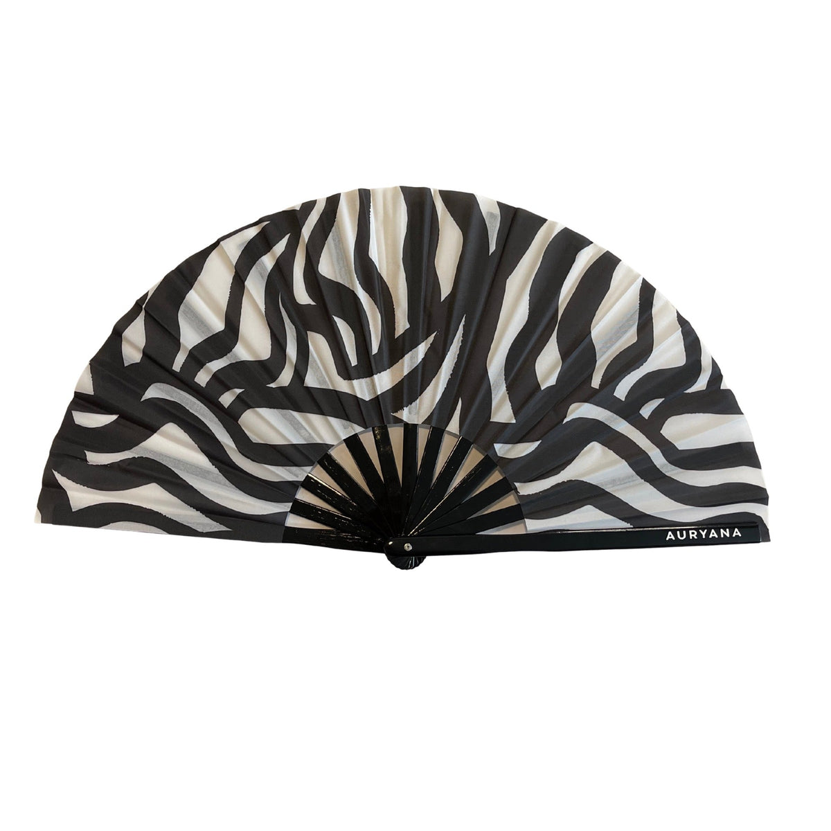 Auryana Black and White Print Clack Fan