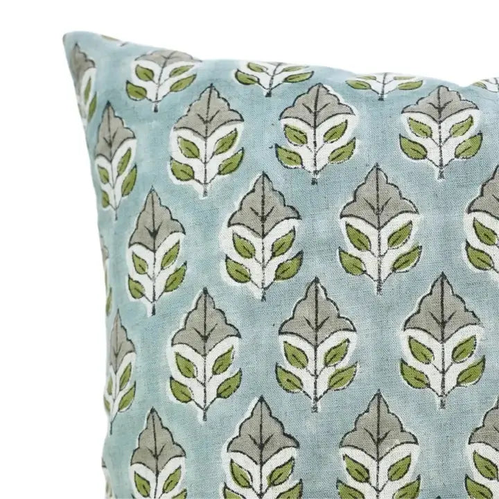 Bohemian Hand-Printed Viscose Linen Table Pillow Cover - Mayur
