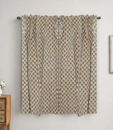 Gurukul Handmade Block Print Cotton Curtain