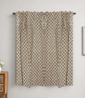 Gurukul Handmade Block Print Cotton Curtain