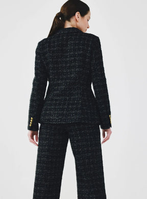 Single-Breasted Fancy Tweed Jacket