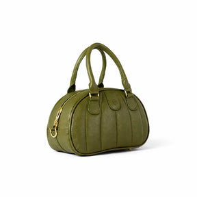 Ameline Sculptural Italian Leather Top Handle