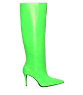Vibrant Green High Heel Boots Shane