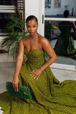 Ugba Strapless Sweetheart Neckline Dress