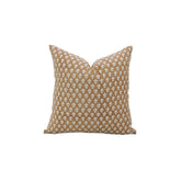 Unique Handmade Design Block Print Pure Linen Pillow Cover- Pink City