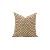 Unique Handmade Design Block Print Pure Linen Pillow Cover- Pink City