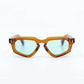 Avitio Sunglasses with Amber Frame & Aqua Lens