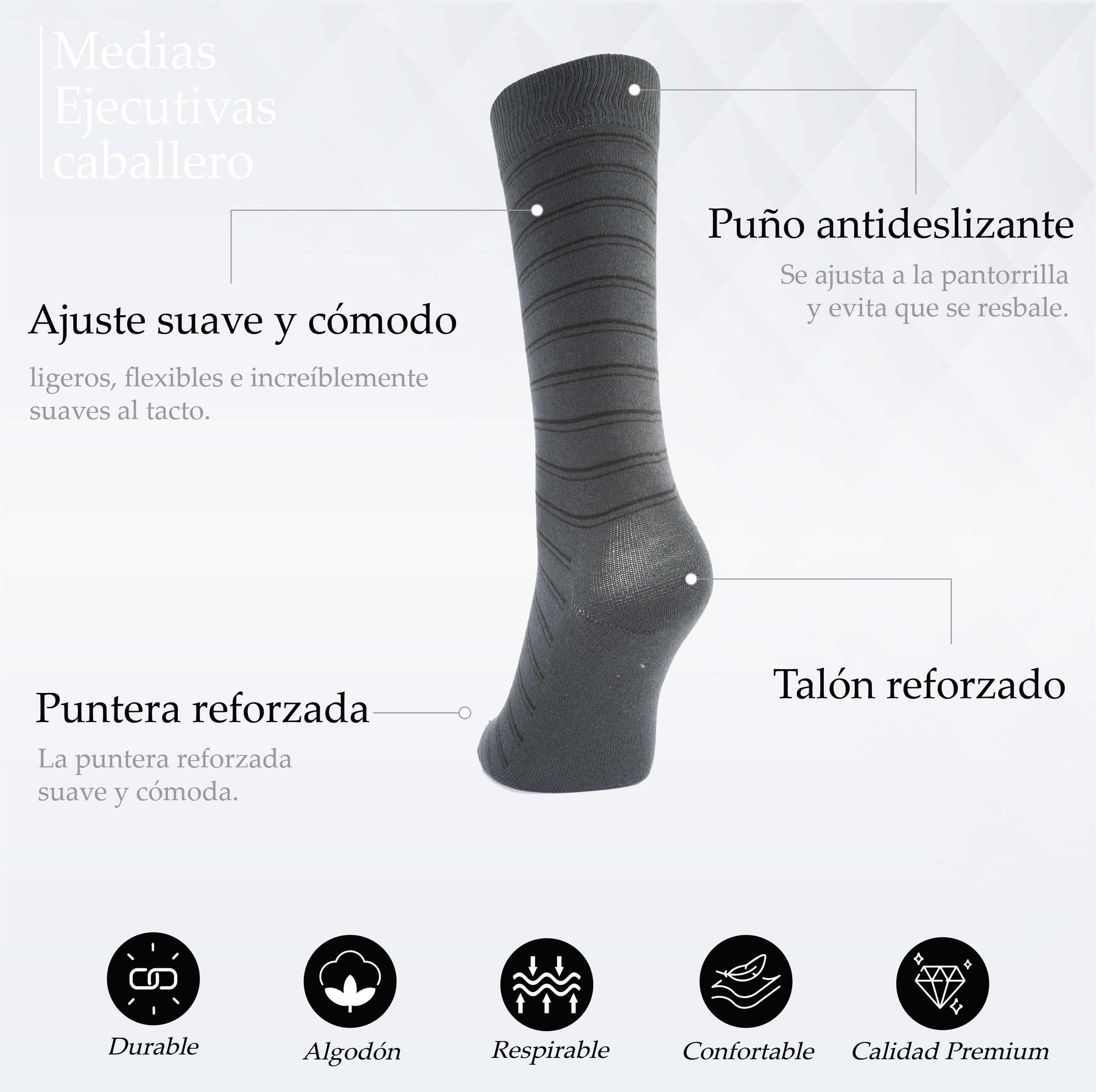 PACK DE 3 MEDIAS EJECUTIVAS