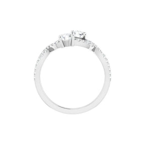 3/4 CT Natural Diamond Two-Stone Ring in 14K Gold