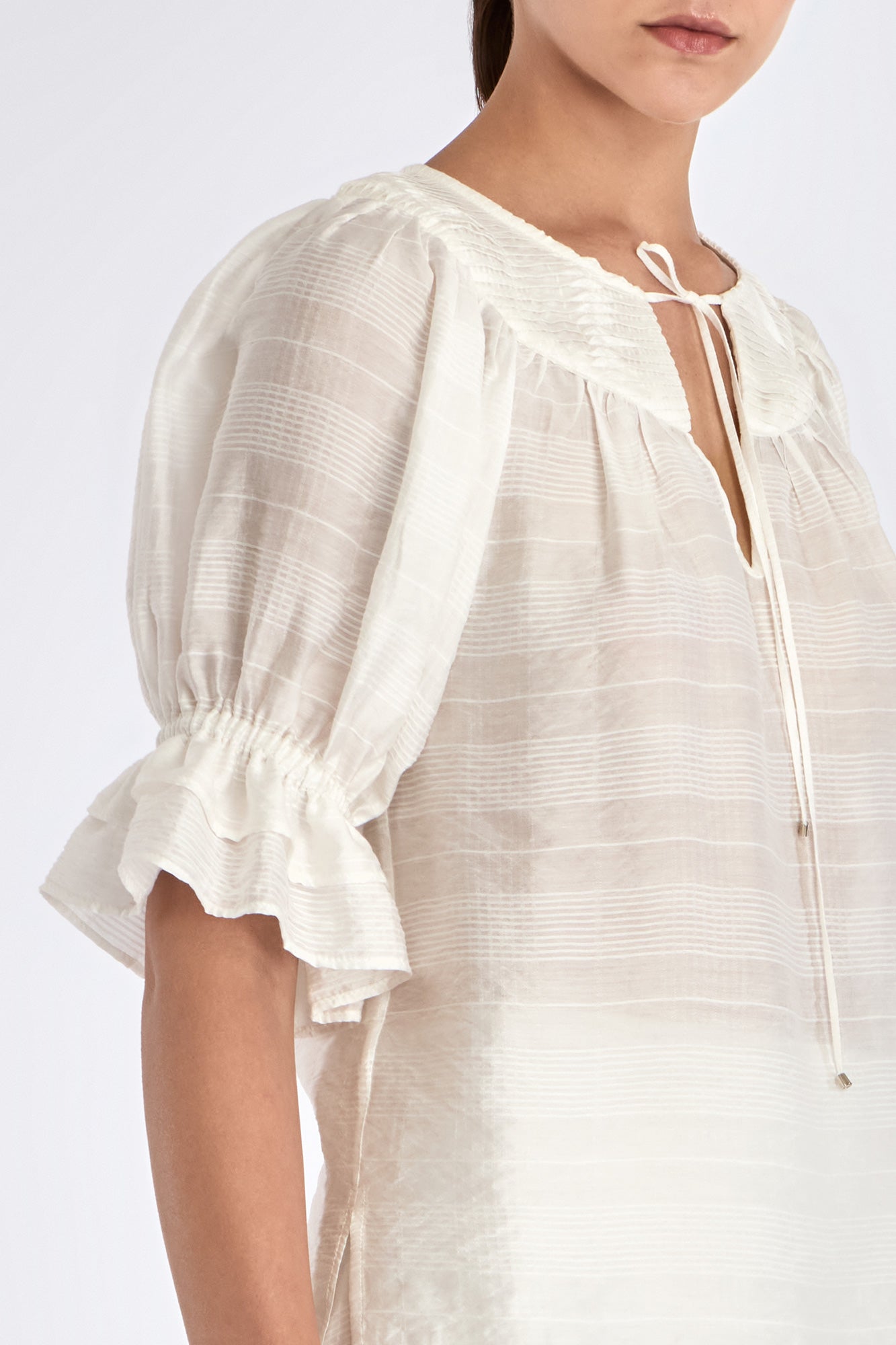 Lauren Split Neck Blouse