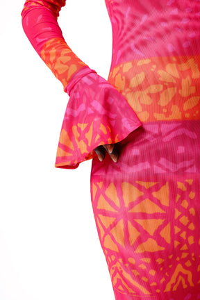 ANU PINK MERMAID MAXI DRESS