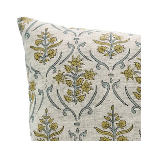 Natural Hand Block Printed Viscose Linen Pillow Cover - Vishal Pushp