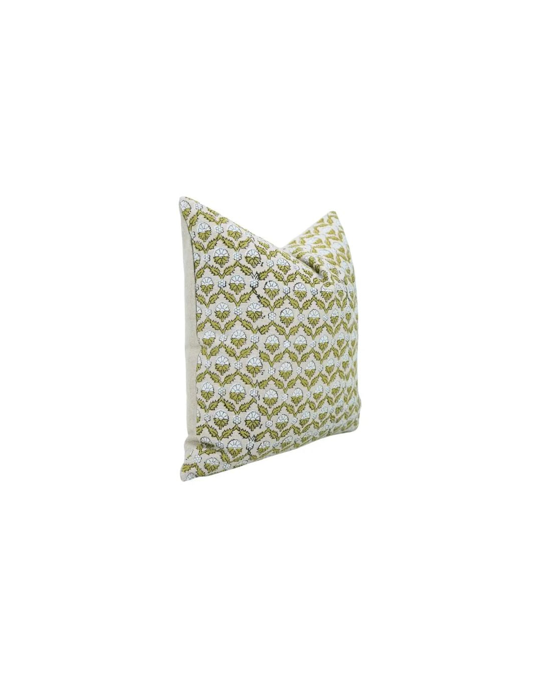 Decorative Handmade Block Print Boho Pure Linen Pillow Cover- Shehnaz