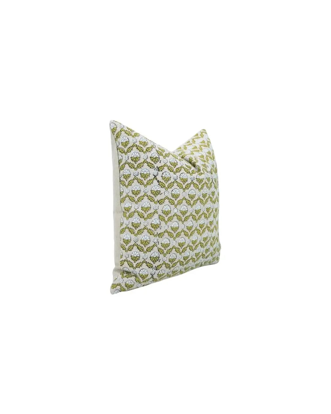 Decorative Handmade Block Print Boho Pure Linen Pillow Cover- Shehnaz