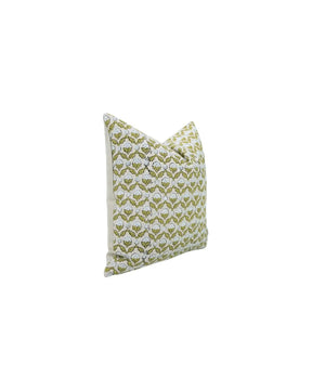 Decorative Handmade Block Print Boho Pure Linen Pillow Cover- Shehnaz