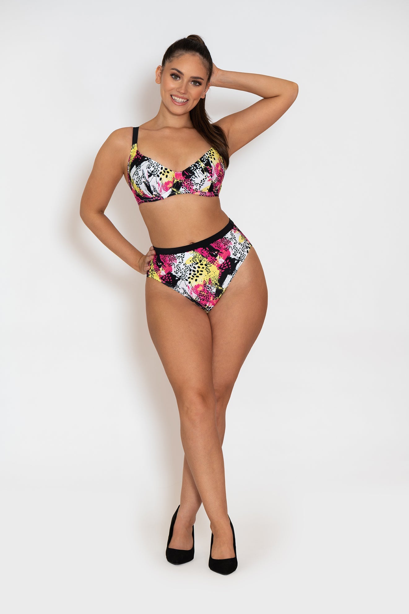 Curvy Kate Sea Leopard High Waist Bikini Brief Print Mix