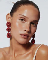 Versailles Red Earrings