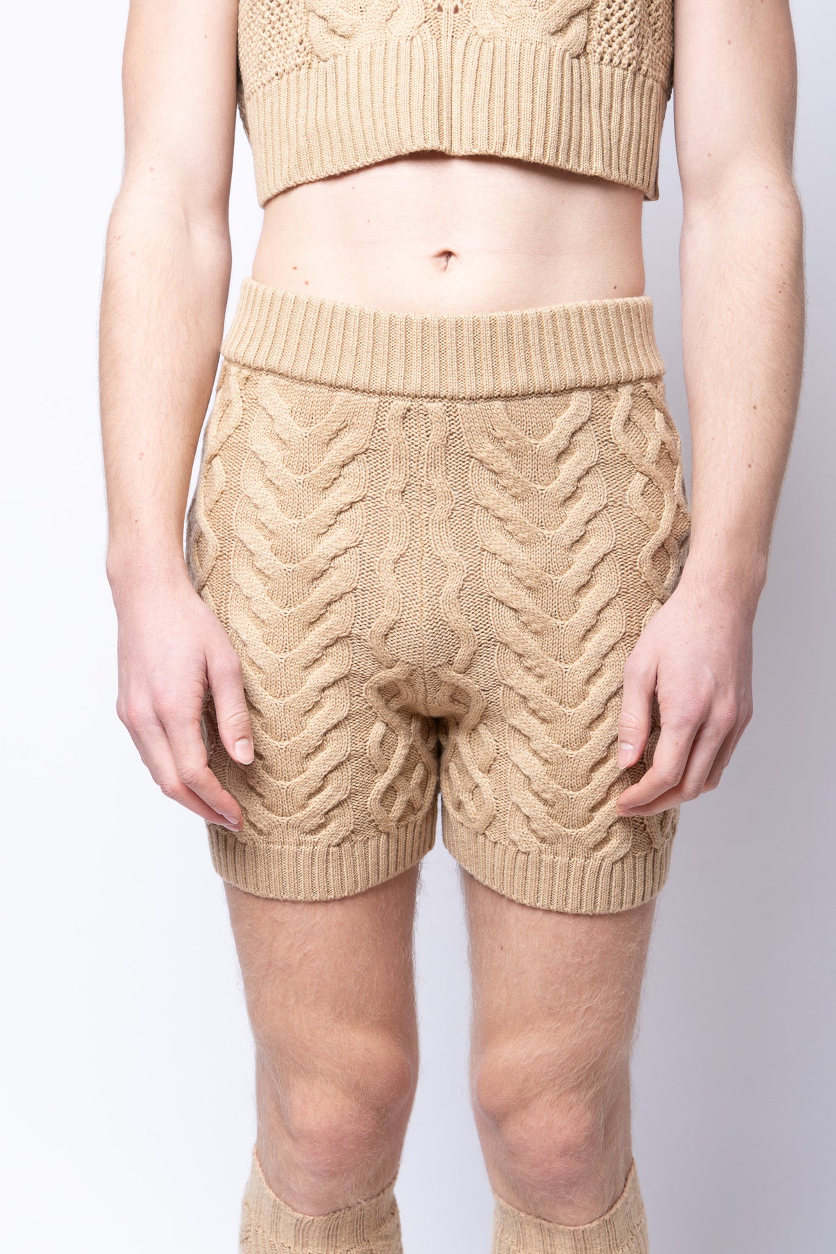 Chunky Knit Shorts