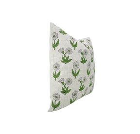 Handcarfted Hand Made Block Printed Viscose Linen Piillow Cover - Kirti