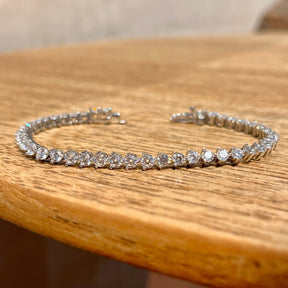 THE “KATE” 3 PRONG 3MM TENNIS ANKLET