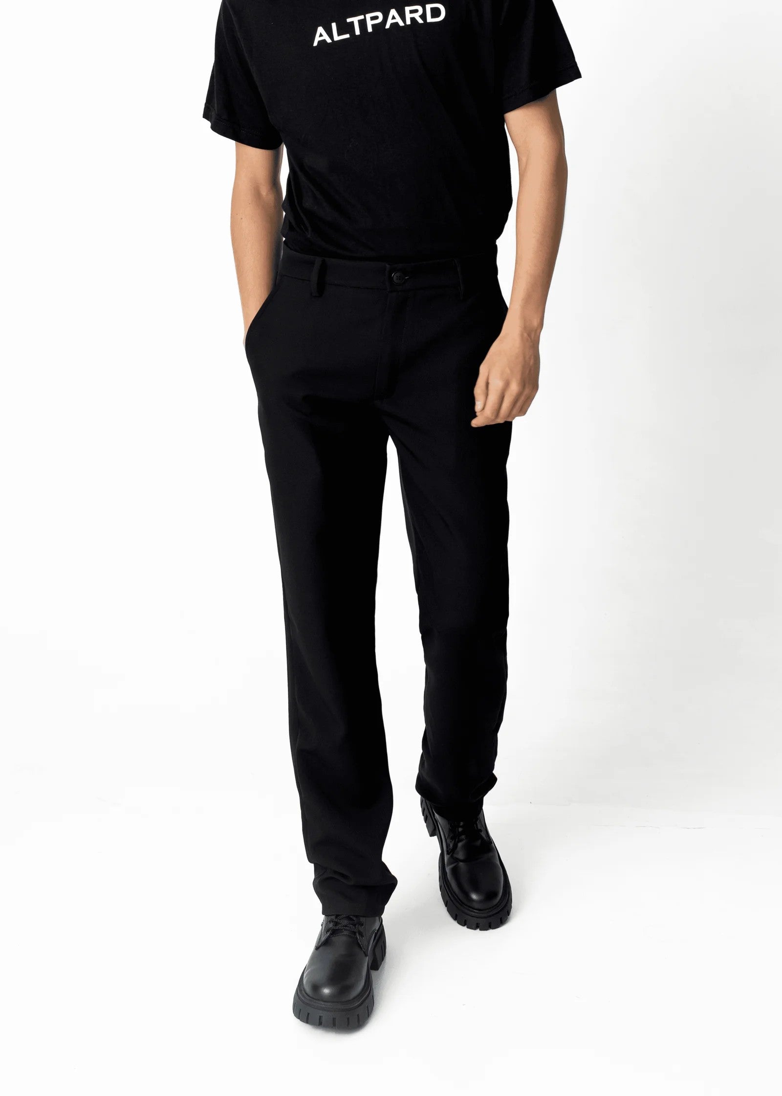 Men's Luxury Black Classic Trousers