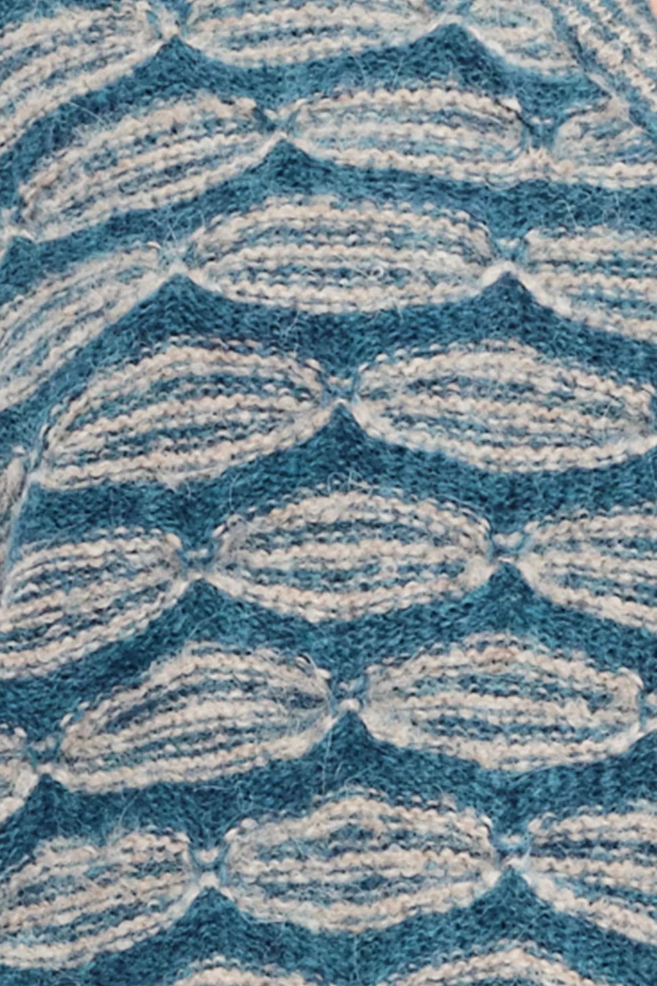 Beca Crochet Sleeve Alpaca Vest | Dark Green Melange