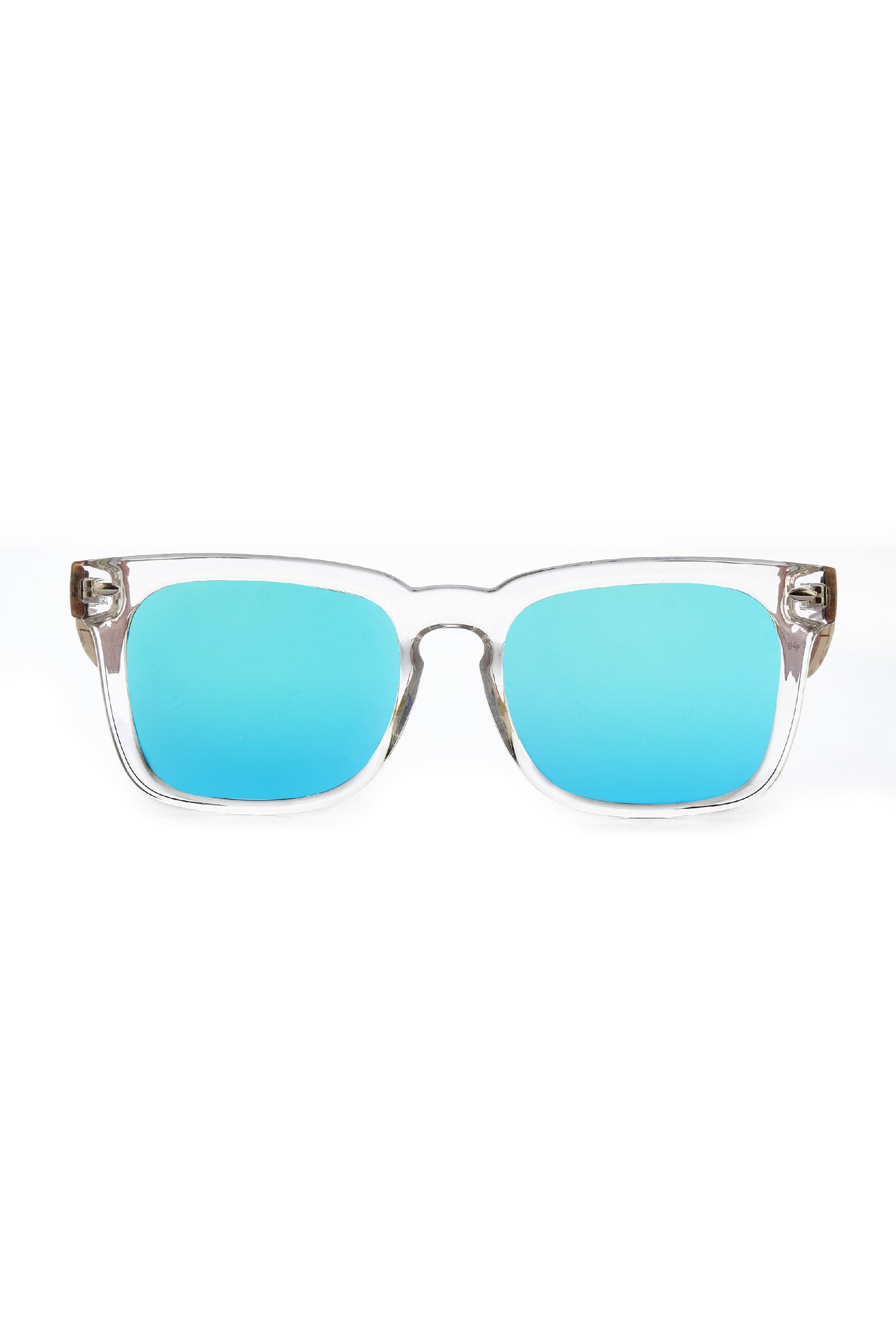 Crystal Blue rectangle Sunglasses - INTI