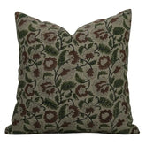 Vintage Hand Block Print Thick Linen Pillow Cover- Mandakini