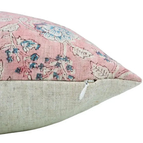 Stylish Hand Block Print Viscose Linen Pillow Cover - Rameshwaram