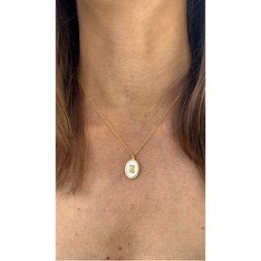 Teddy Bear Charm Gold Necklace