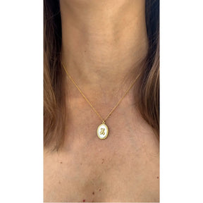 Teddy Bear Charm Gold Necklace