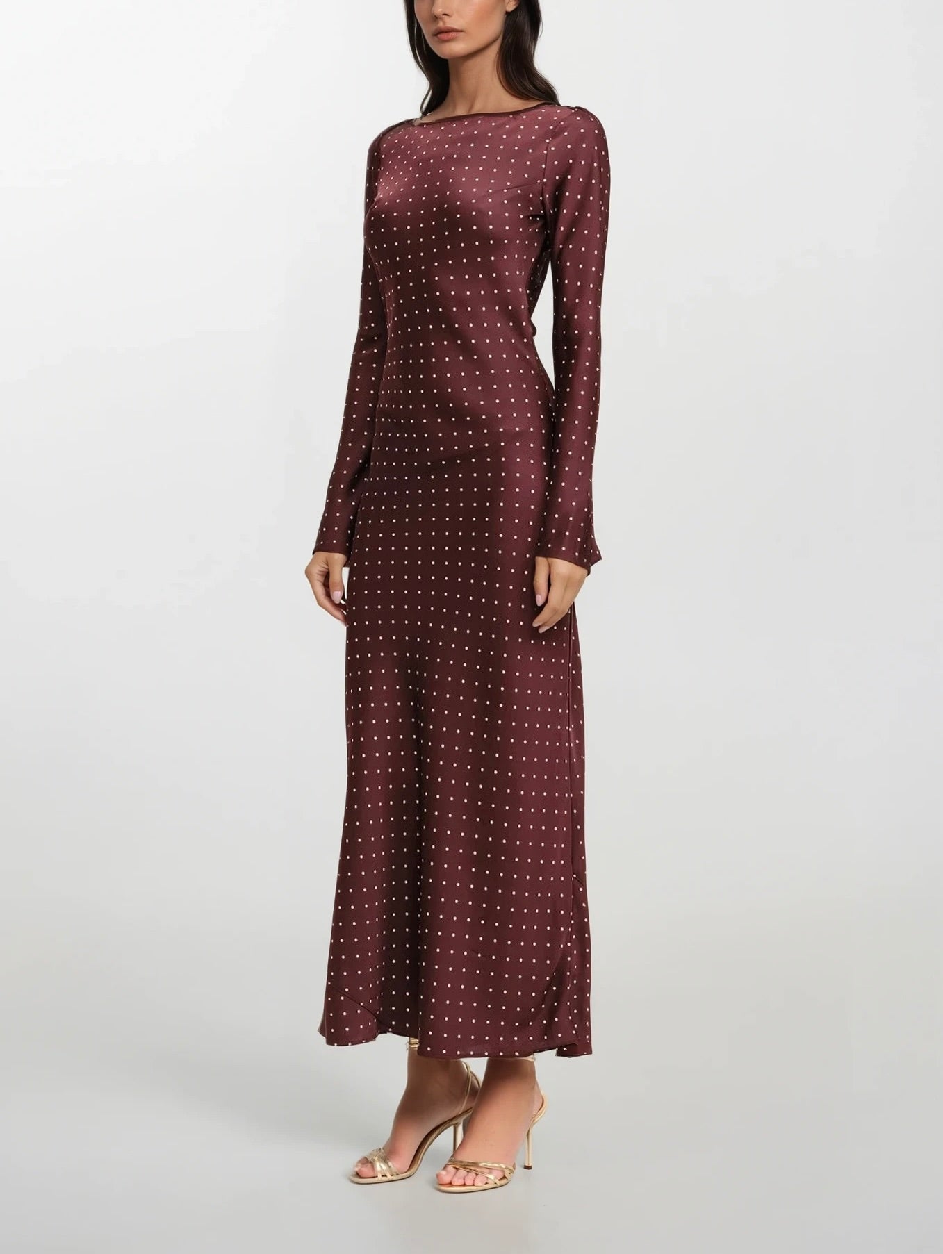 Adele Polka-Dot Gown