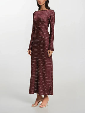 Adele Polka-Dot Gown