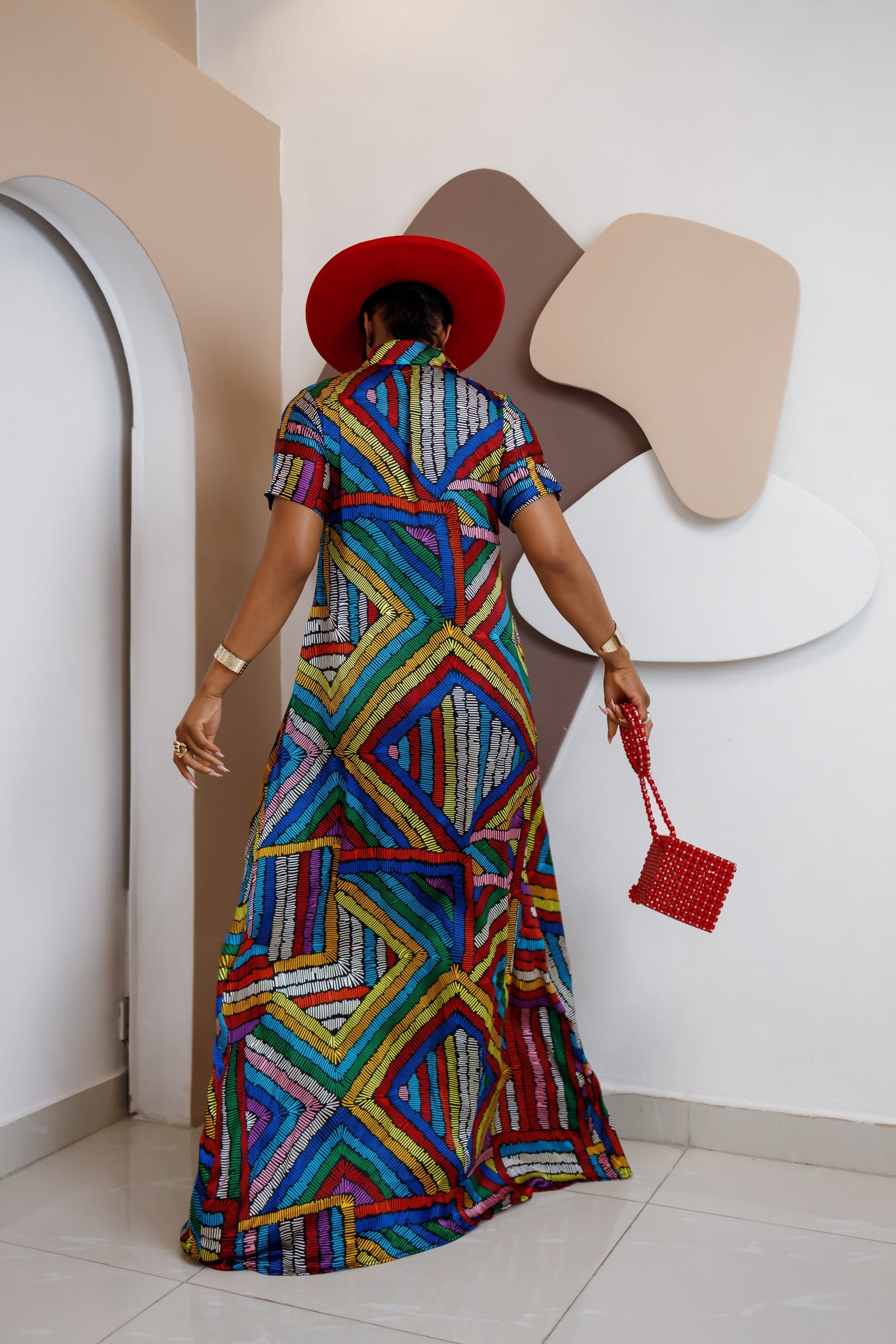 Ndeunoh Silk Ankara Kaftan