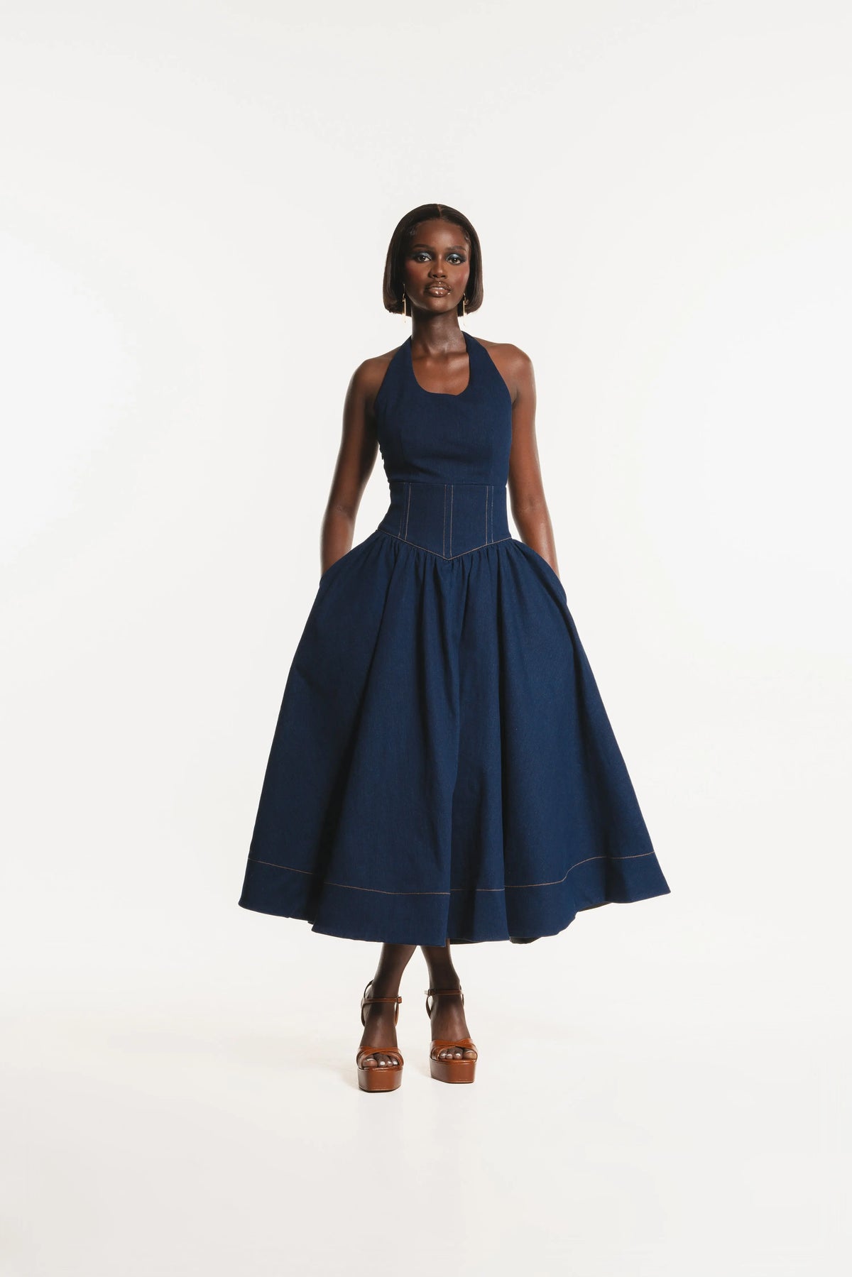 Denim Diane Midi Dress