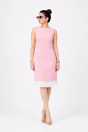 Sparkle Shift Dress - Blush Pink