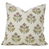 Handcrafted Block Print Linen Blend Pillow Cover - Chahat