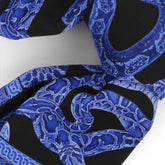 Silk Serpent Noir Scarf