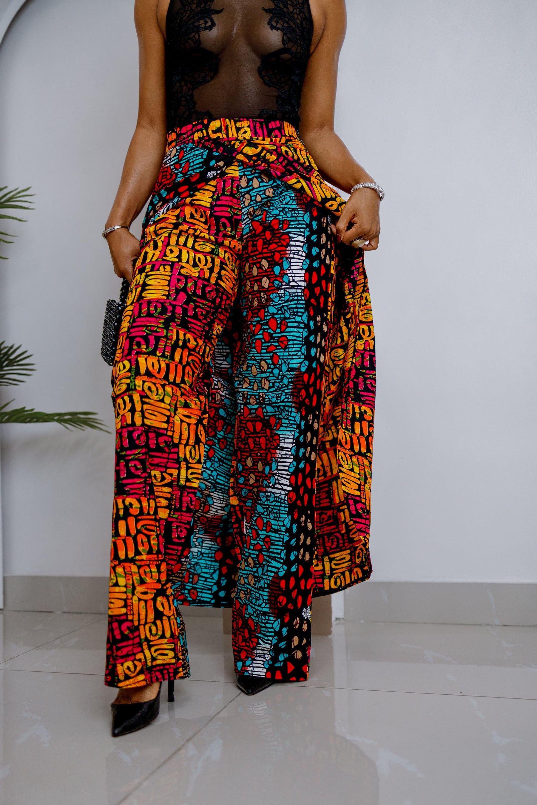 Akakpo Patchwork Pants Skirt