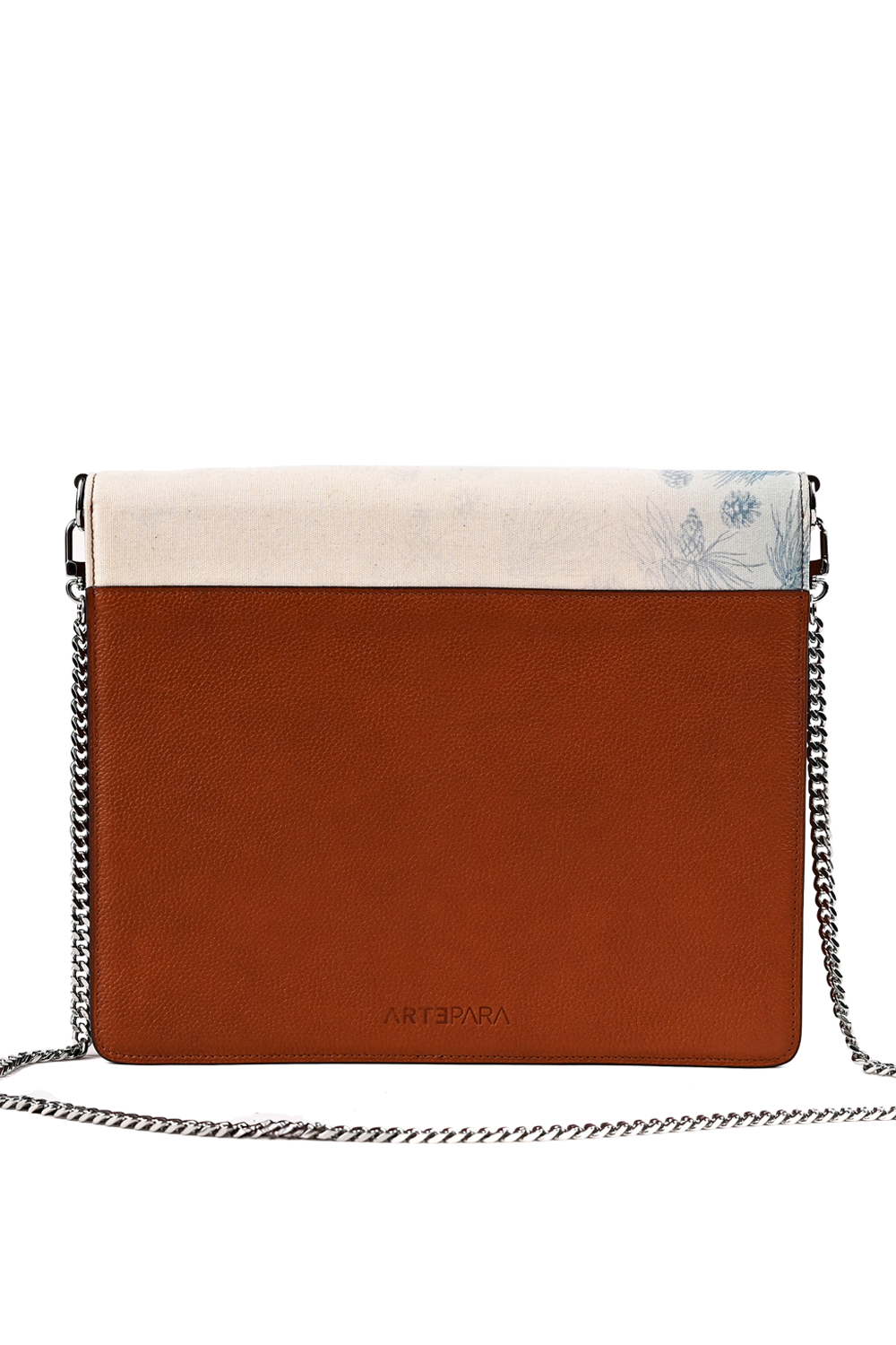 Artepara Winter Signature Hand-Embroidered Leather Clutch
