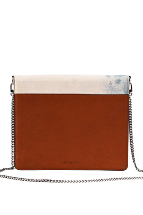 Artepara Winter Signature Hand-Embroidered Leather Clutch