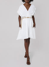 Amma Poplin Ribbon Dress