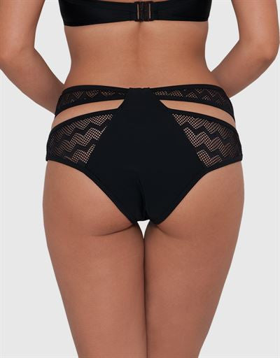 Curvy Kate Hi Voltage Strappy Mini Brief Black