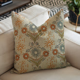 Decorative Print Thick Linen Cushion Cover - Vanshika
