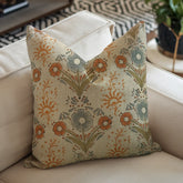 Handmade Block Print Thick Linen Cushion Cover - Vanshika