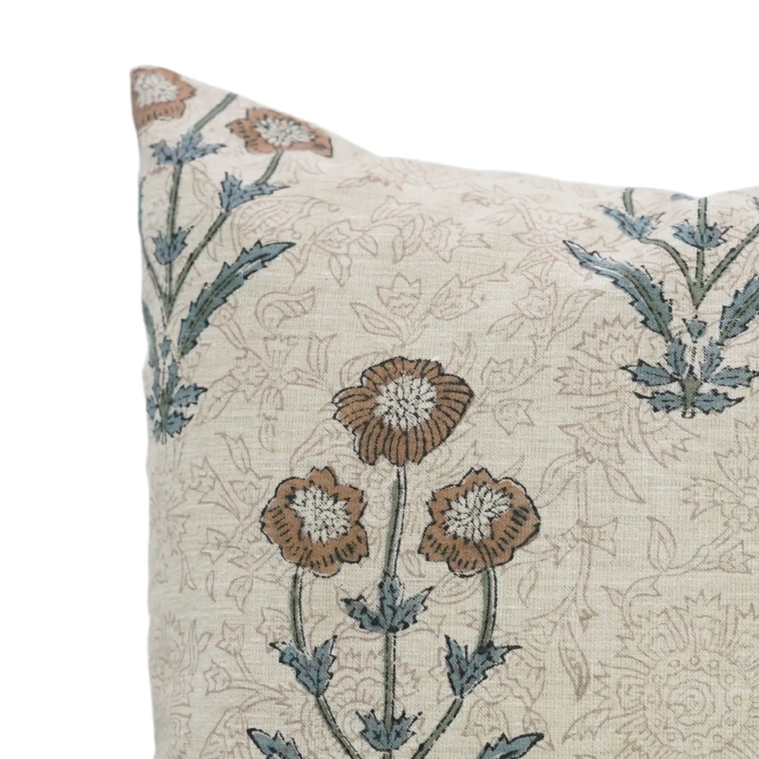 Amitabh Floral Block Design Pillow Cover
