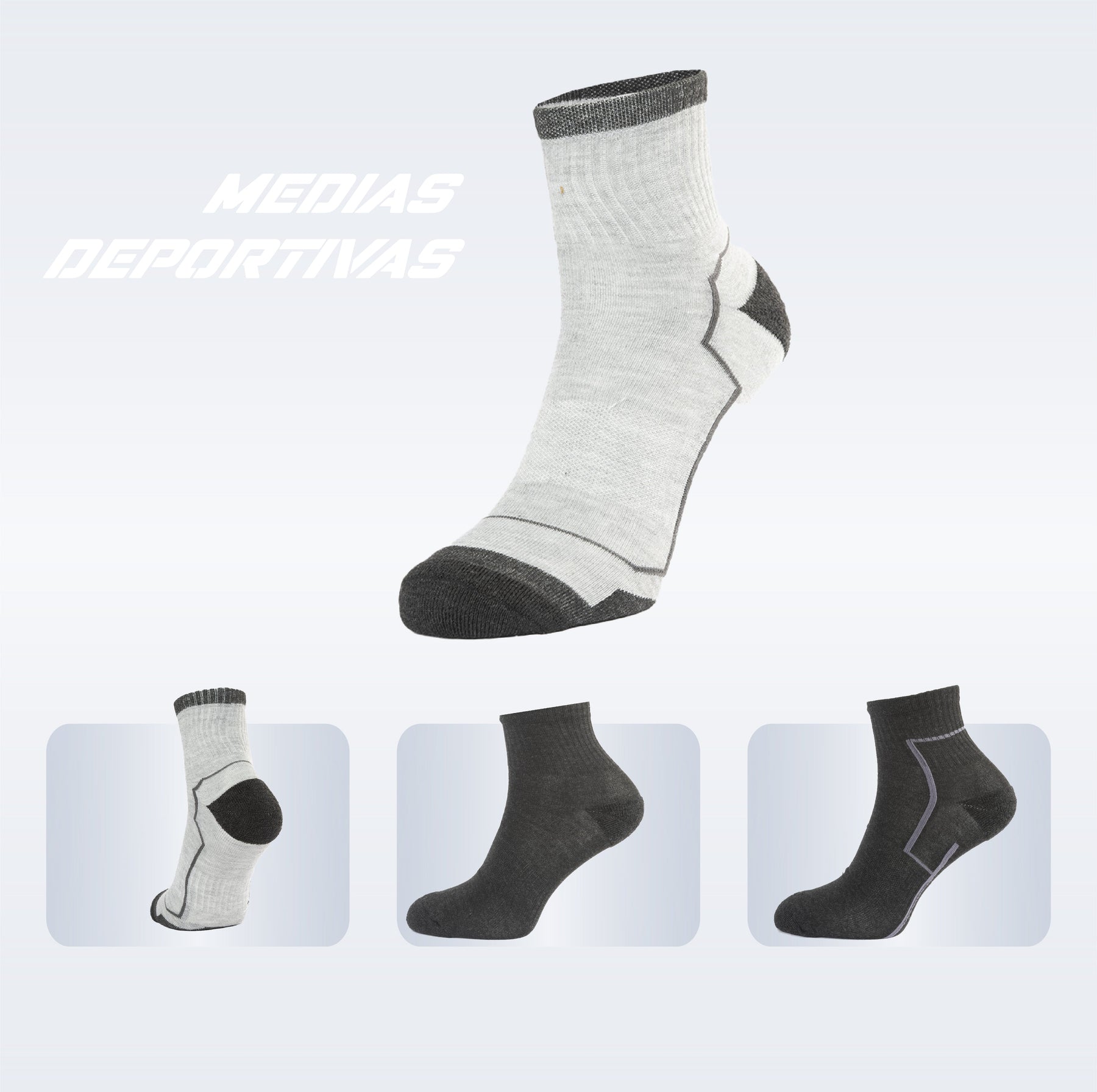 PACK DE 3 MEDIAS TENNIS