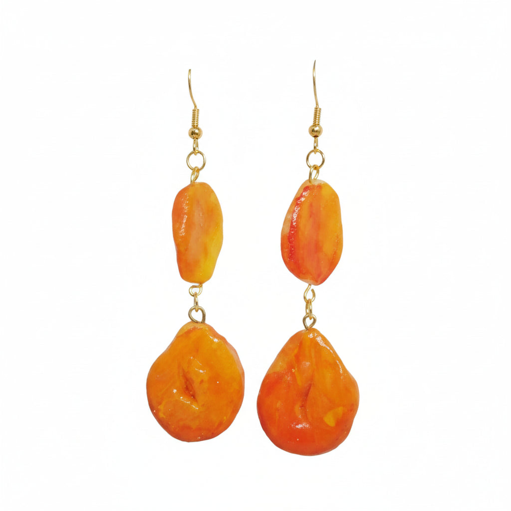 Adore Porcelain-effect Earrings - Hand-sculpted Design