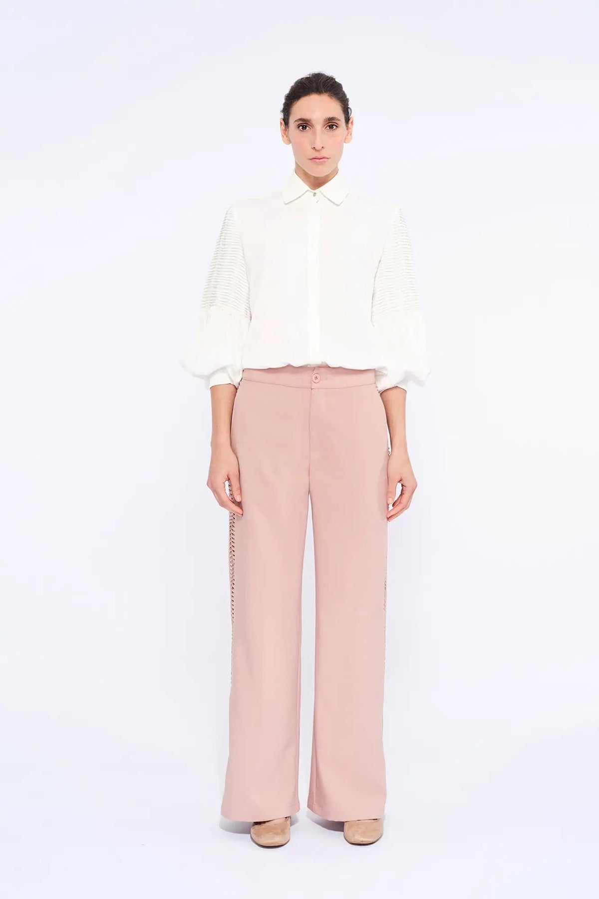 Parker Straight-Leg Trouser | Rose